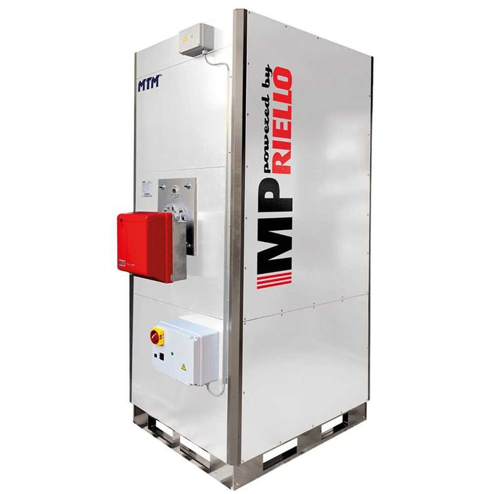 Nagrzewnica olejowa stacjonarna MP 100R (83-127 kW) z palnikiem na olej Riello RG 3TC