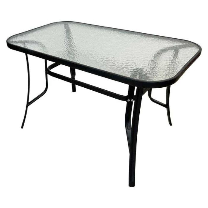 Стіл скляний садовий обідній 120*70 см/стол садовый стеклянный