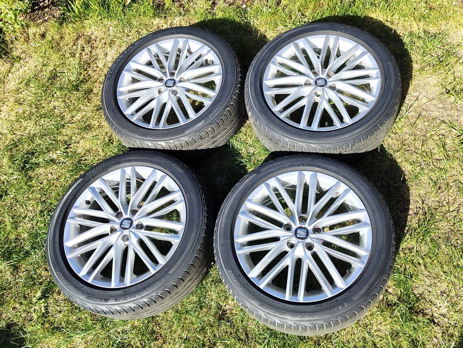 Koła letnie 18" Seat Ateca Skoda Karoq Bridgestone 215/50 R18 - Piękny stan