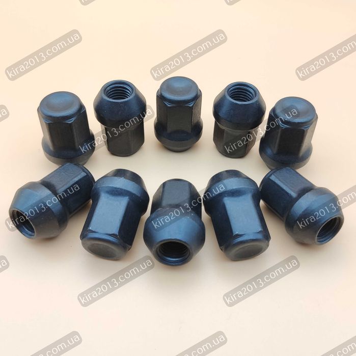 Гайка колесная М12x1,5х34мм черная Ключ 19 Mazda Hyundai Kia Chevrolet