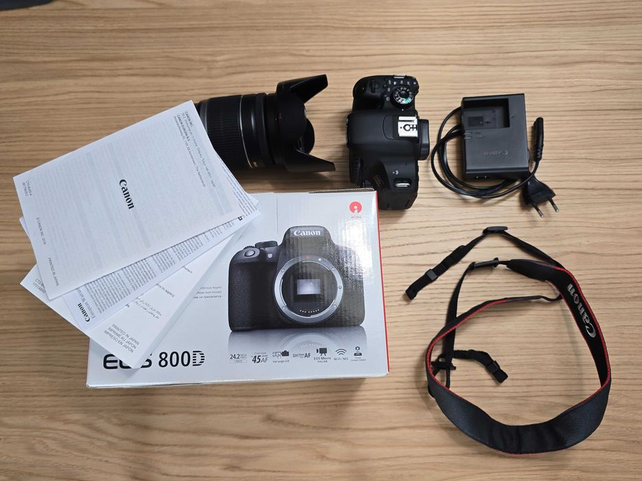 Canon EOS 800D + EF-S 18-200 IS - tylko 3348 zdjęć - pełny komplet