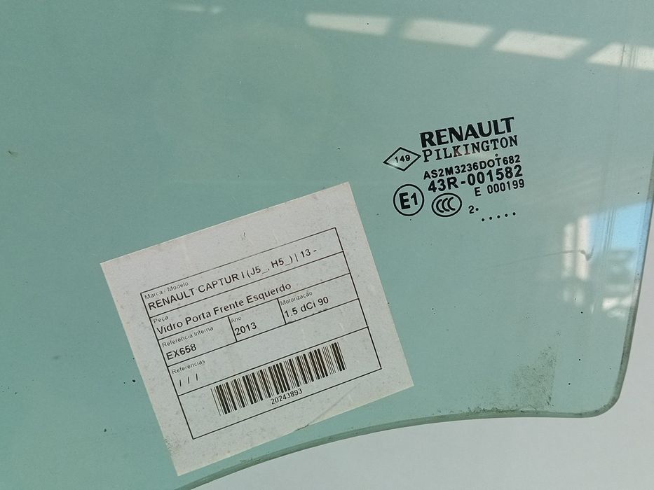 Vidro porta frente esquerda RENAULT Captur (J5_)