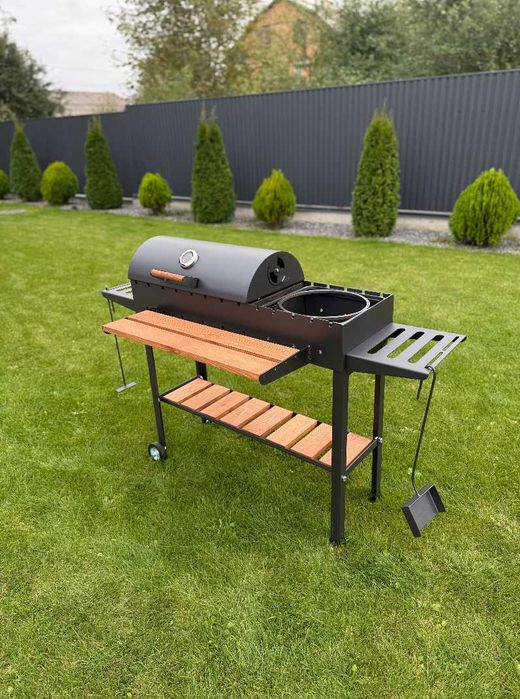 Мангал барбекю метал 5 мм з підставкою під казан