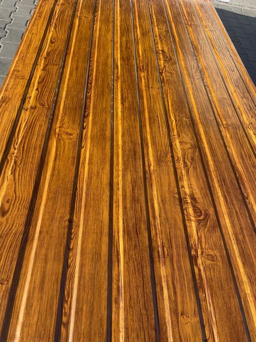 Blacha trapezowa T7 drewnopodobna, na wymiar. Dostawa na cały kraj!