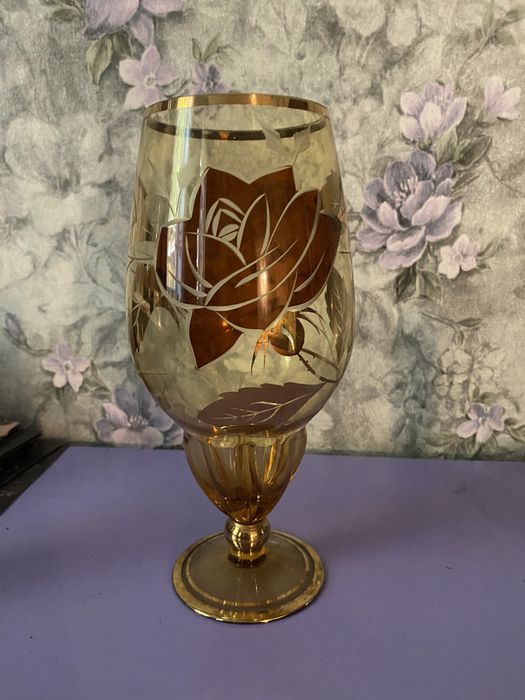 Ваза чешское стекло « Богемия»