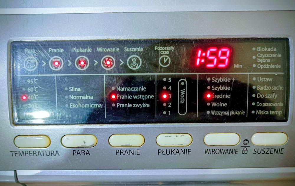 Pralka pralnica suszarka 10/6 kg.