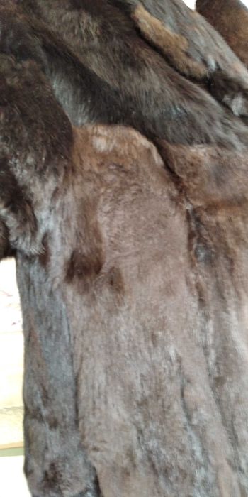 Полушубок женский из меха кролика.