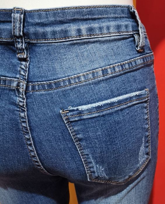 Spodnie jeansy wiązane LAULIA