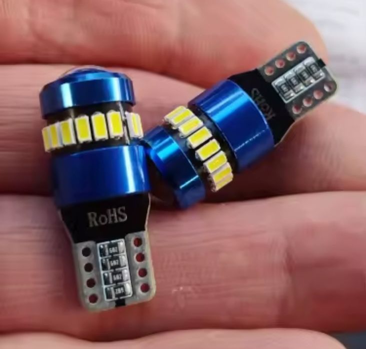 Світлодіодні лінзовані лампи т10 w5w. Габарити