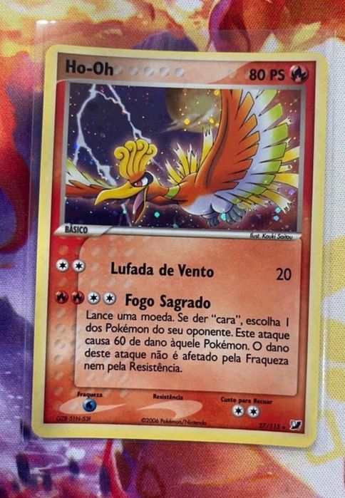 Lote de cartas Pokémon 2004/2006 em português