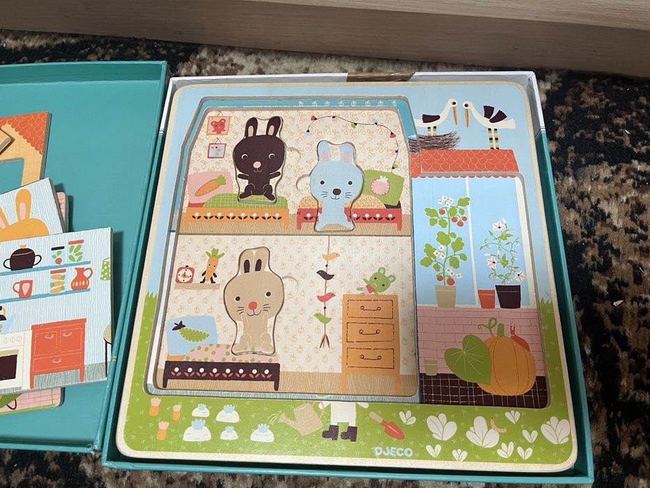 Цікавий , трьох рівневий, деревʼяний пазл. Пазл в ідеальному стані