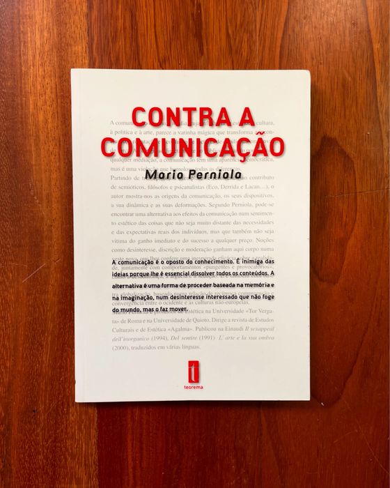 Mario Perniola - Contra a Comunicação