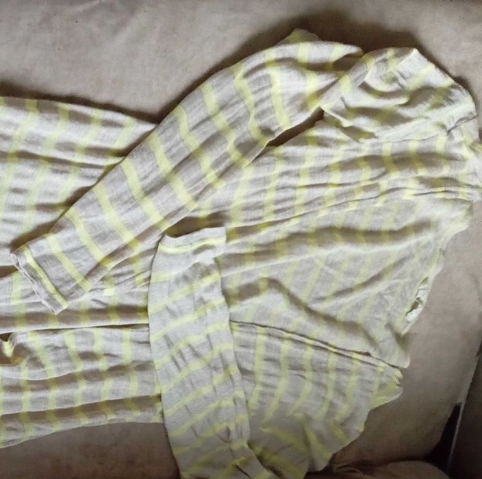 Długi sweterek, narzutka na chłodniejsze dni lata - r. S/M