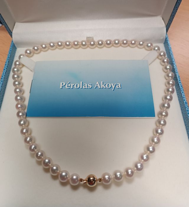 Colar pérolas Akoya