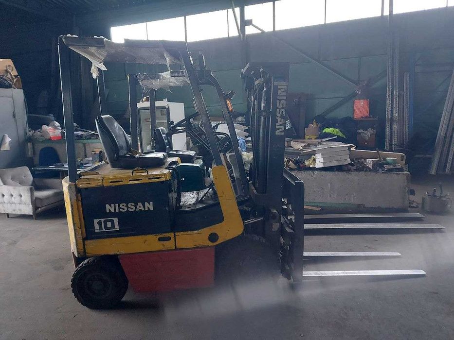 Навантажувач Nissan електричний, 3м підйом погрузчик кара 1т.