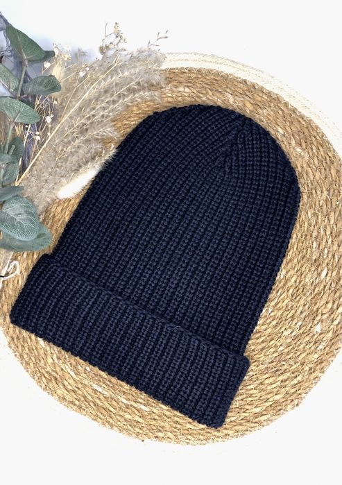 Шапка чоловіча, темно синя