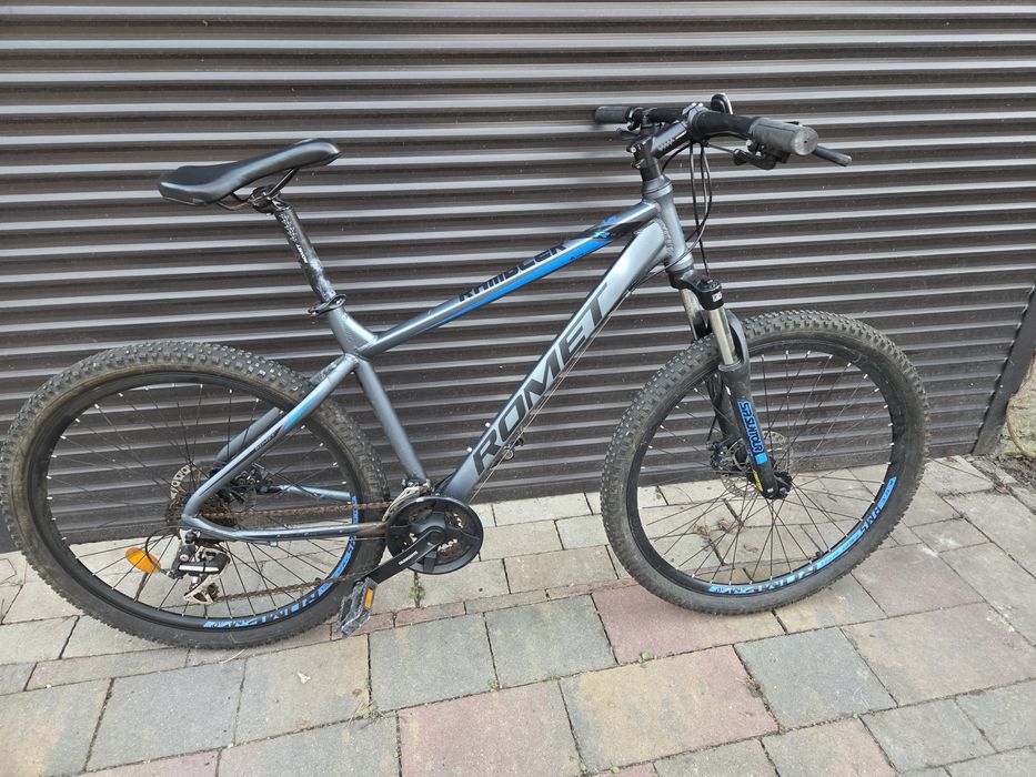 Rower gorski Romet Rambler 7.2 Shimano Acera widelec Snatour hamulce tarczowe