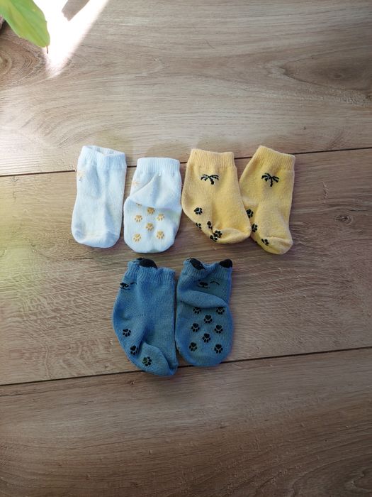 3x skarpetki niemowlęce ze ściągaczami