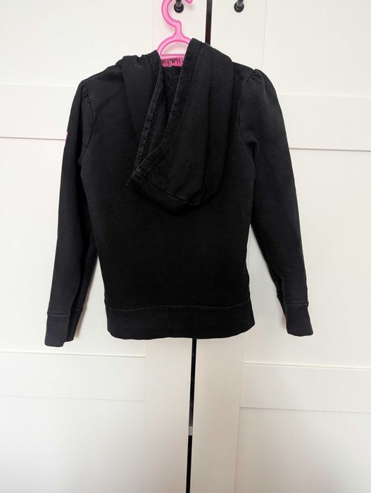 Czarna bluza z kapturem dla dziewczynki  hello kitty -  104-110