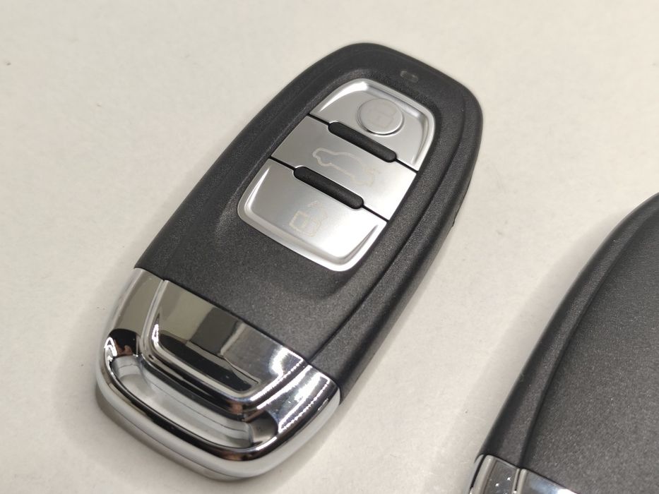 Capa Carcaça Chave Audi A4 B8 A5 8T A6 C7 Q5 8R A7 A8 Comando Caixa 3 Botões Smart Key Inteligente Lamina Virgem Novo