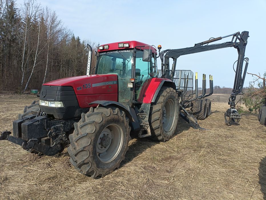 Case mx 135, tuz, biegi pełzajace