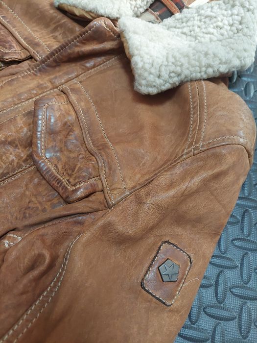 Kurtka skórzana Milestone klasa premium nowa L super