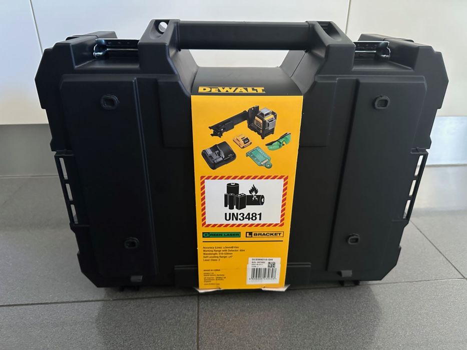 Nível Laser Autonivelante 3x360º Verde DeWalt DCE089D1G-QW Novo em Caixa c/Fatura Garantia