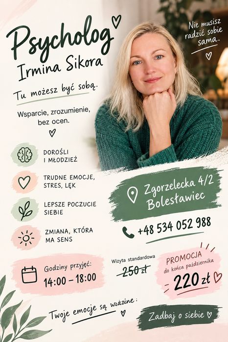 Psycholog doroslych i młodzieży