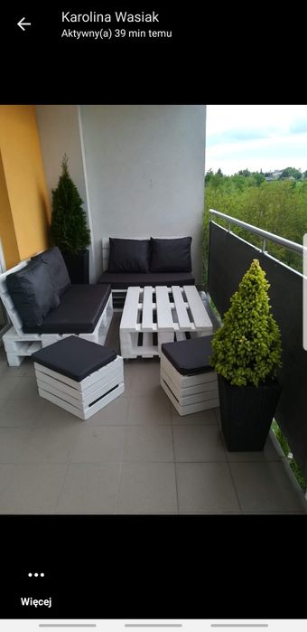 Meble ogrodowe z palet komplet!