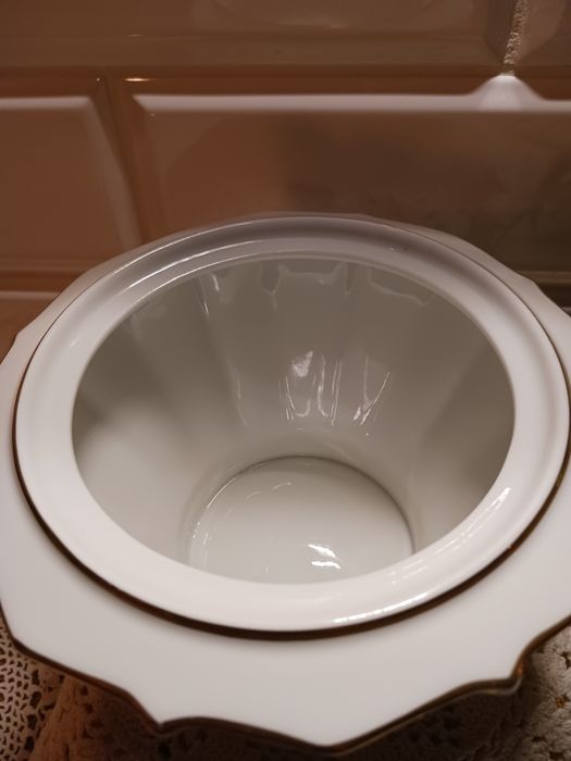 Bomboniera art deco recznie malowana