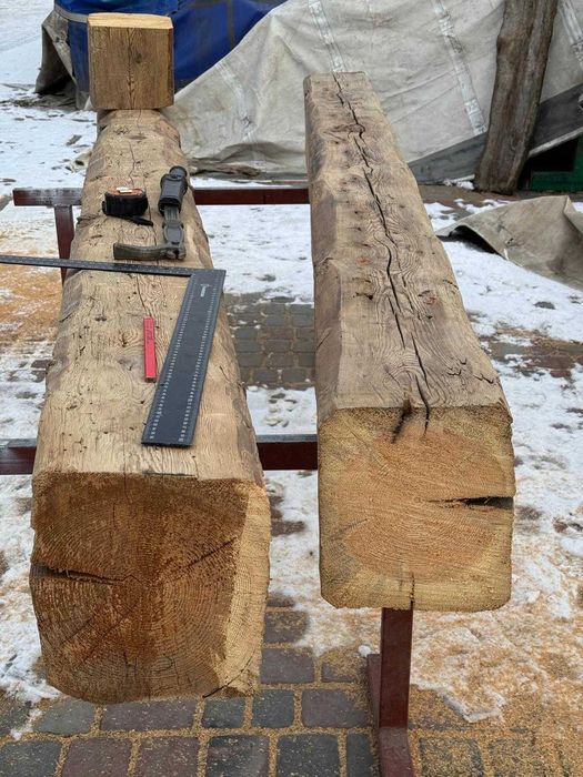 Stare belki ciosane siekierą dekoracyjne 15–20+ cm | suszone | rustykalne