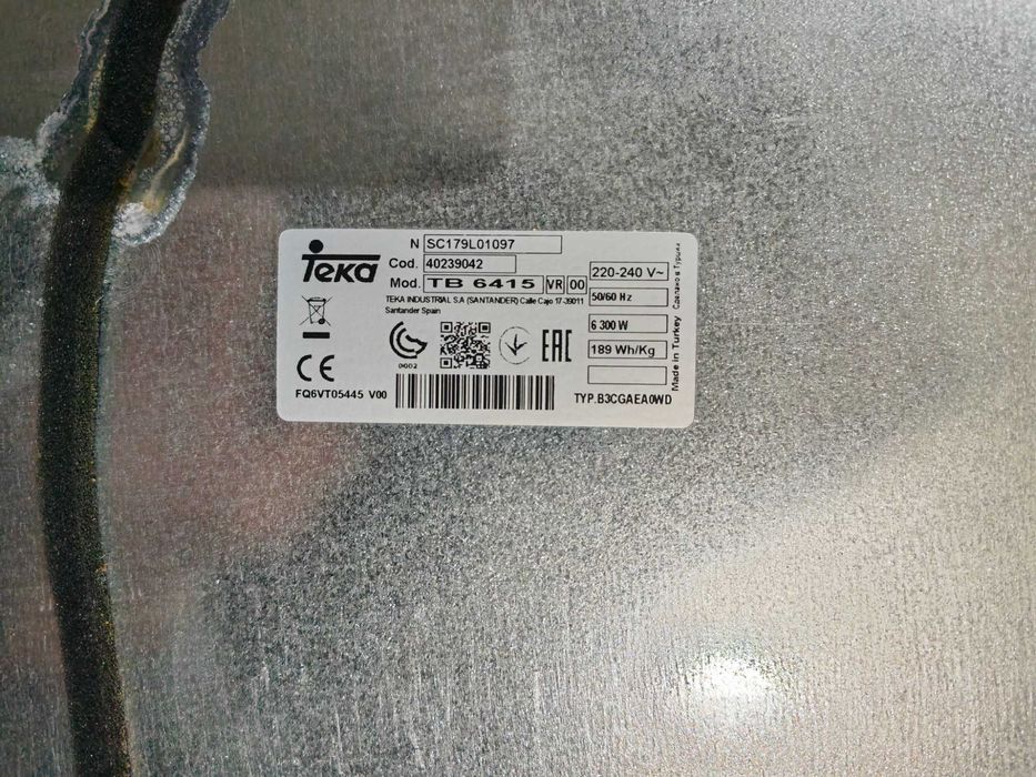 placa fogao indução TEKA TB 6415 usada