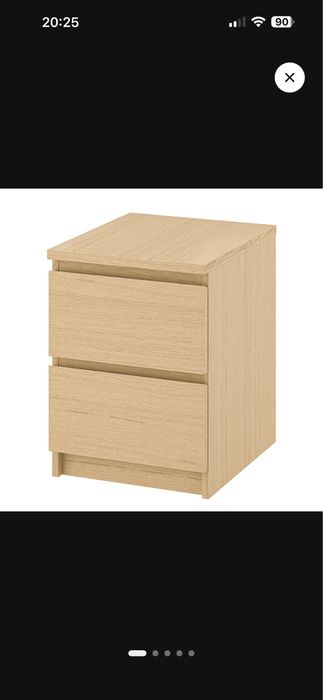 Komoda z 2 szfladami (szafka nocna)