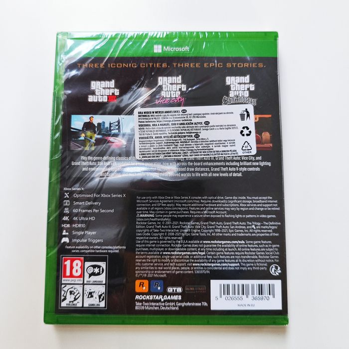 (Nowy w folii) Grand Theft Auto: The Trilogy The Definitive Edition
