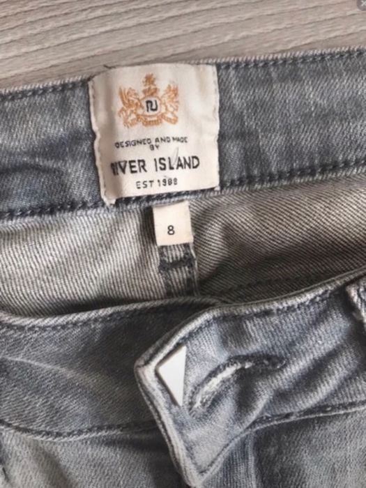 River Island 36 szare spodnie jeansy