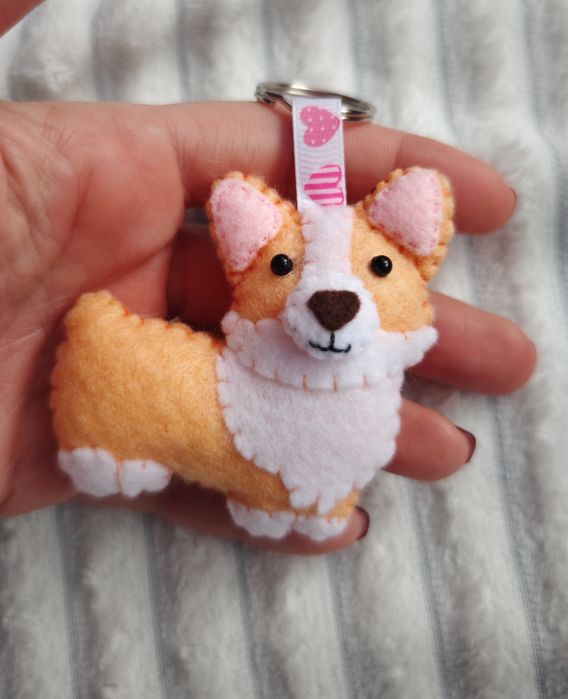 Welsh Corgi - pies rasowy, brelok handmade