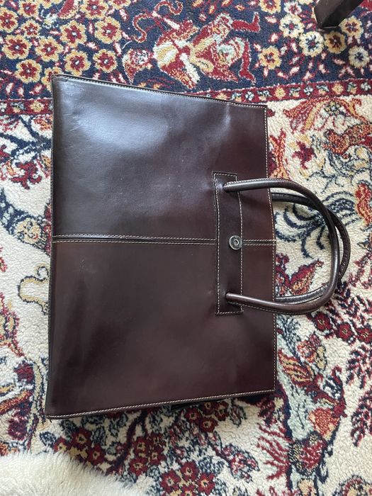 Torba skórzana brązowa