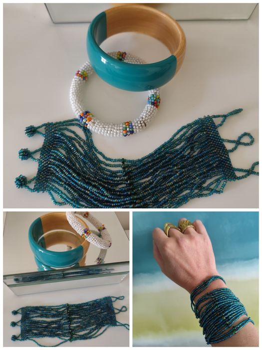 7 conjuntos de pulseiras diferentes