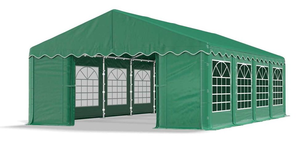 Великий стійкий ПОСИЛЕНИЙ намет палатка 4х8, 5х6 павільйон гараж ангар