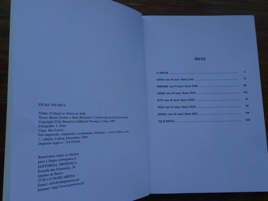 O Natal no Diário de Sofia