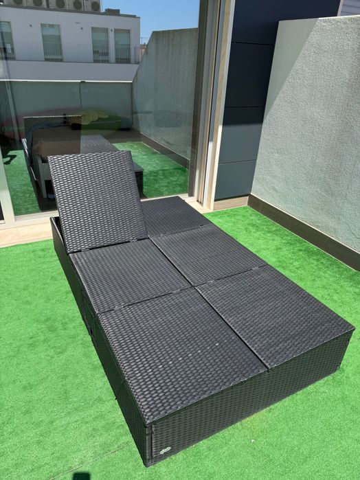 Cama de exterior elegante e confortável