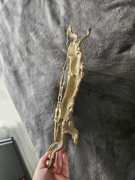 Włoska taca lustrzana w stylu antycznym, oprawa vintage