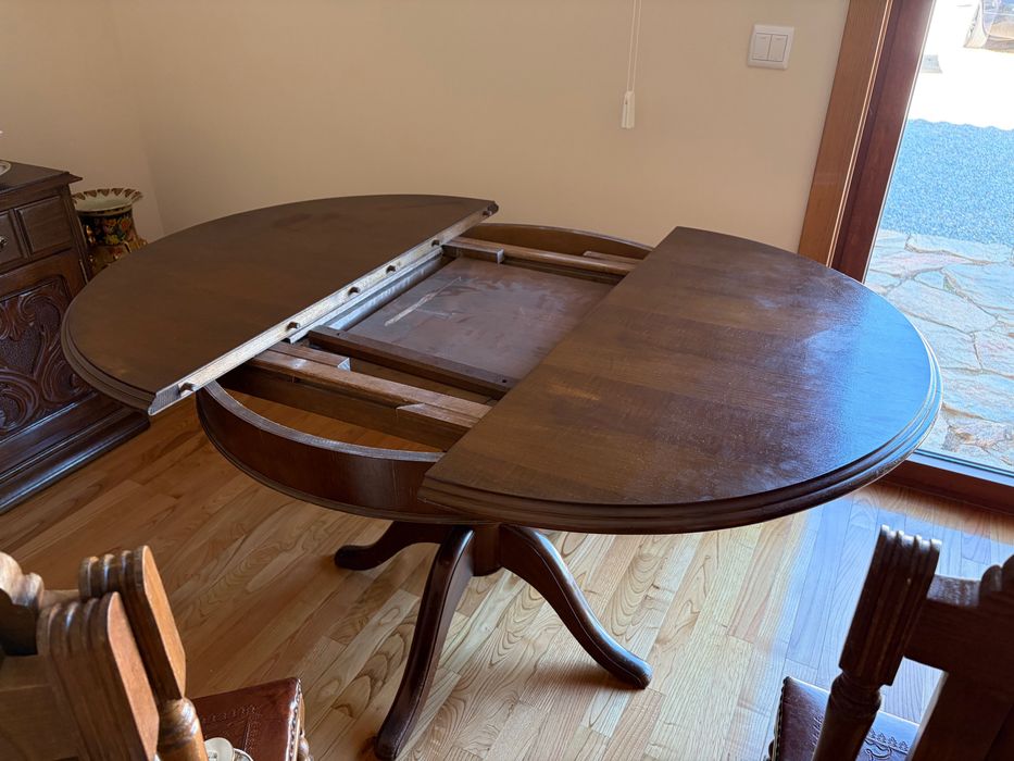 Conjunto de Jantar em Madeira - Seis Cadeiras (6) + Mesa