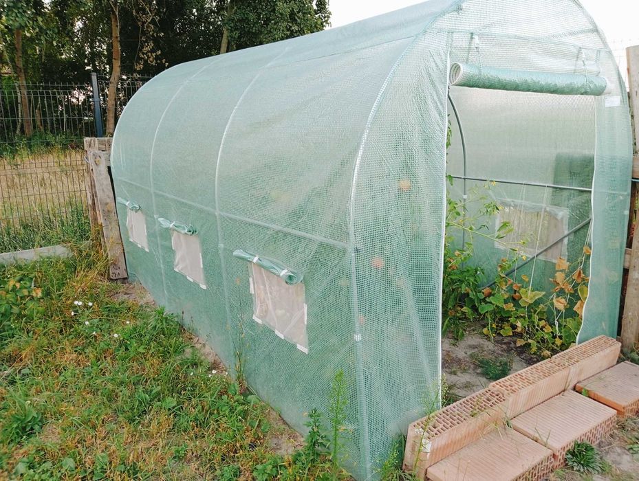 tunel foliowy  na warzywa 2x 3,5 metra - stelaż plus dwie folie