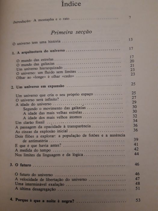 Livro "Um Pouco Mais de Azul: A Evolução Cósmica" de Hubert Reeves