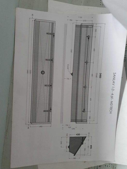 Zlewozmywak Intersan Sanilav 1.0-4 PL-M3 240cm