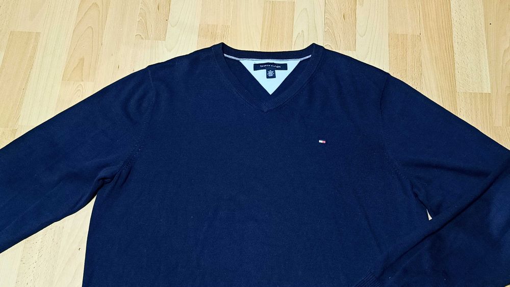 Męski klasyczny sweter TOMMY HILFIGER r.XL stan bardzo dobry