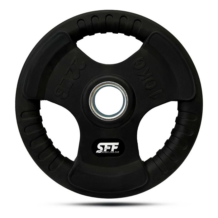 Obciążenie Olimpijskie Krążek 10KG Gumowane 51MM Solidne Talerz