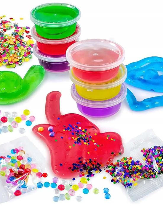 Slime XXL Zestaw 120 elementów do robienia glutów dla dzieci