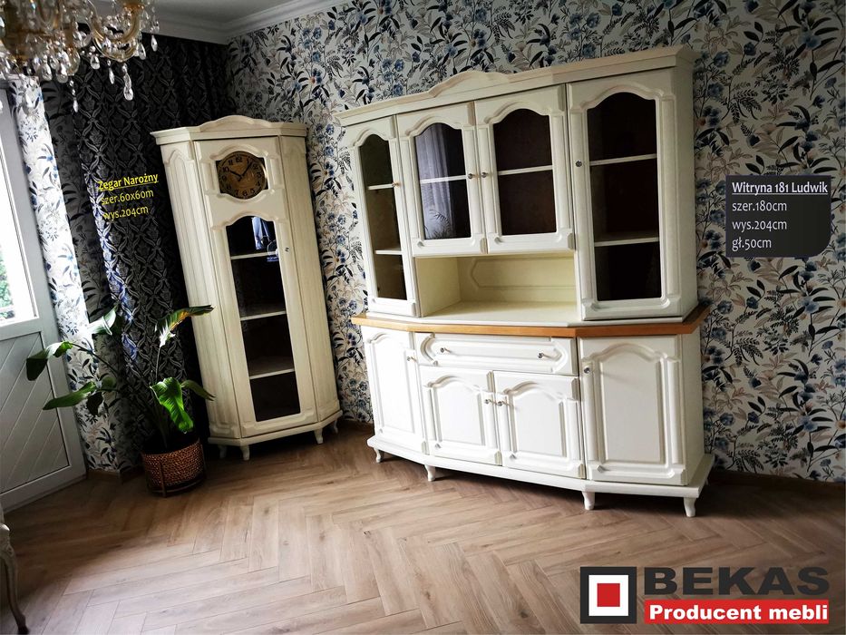 Stylowy Barek Witryna 181 do Salonu Kuchni Bekas Meble Producent